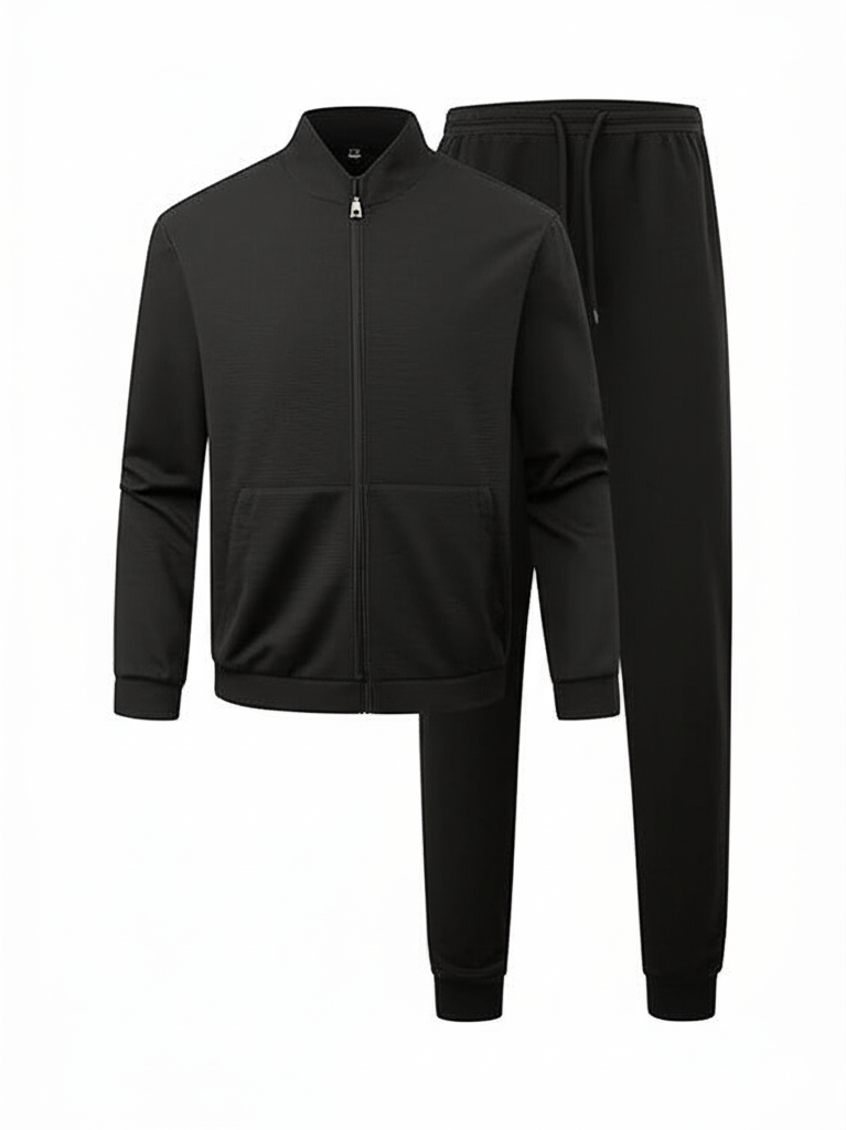 Ensemble 2 Pièces Zippé – Veste + Pantalon Homme