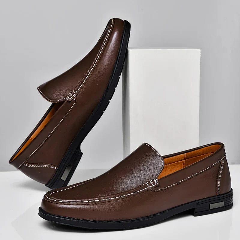 Victor|Mocassins en cuir véritable