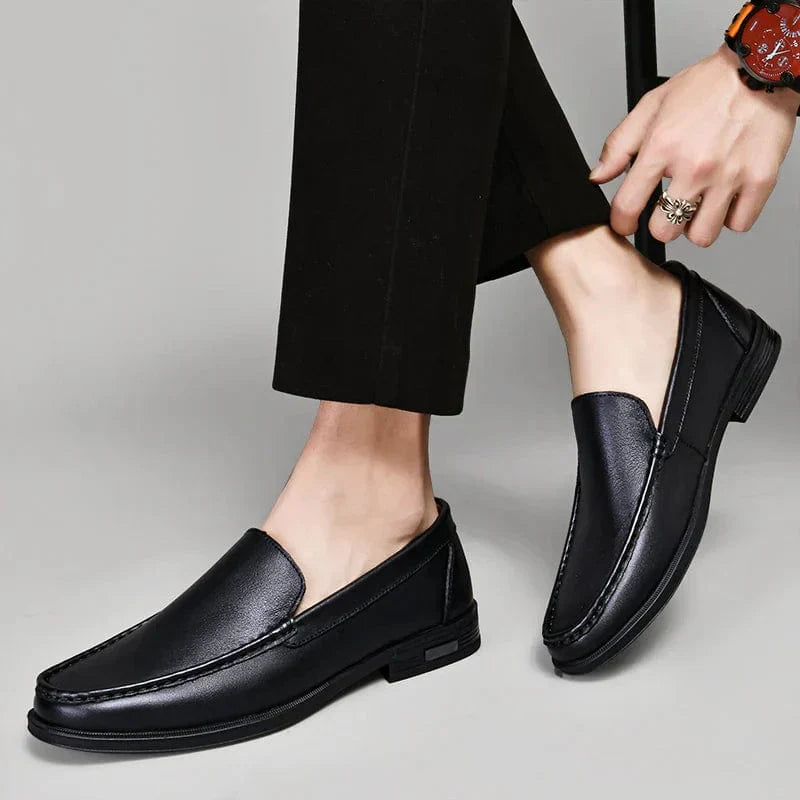 Victor|Mocassins en cuir véritable