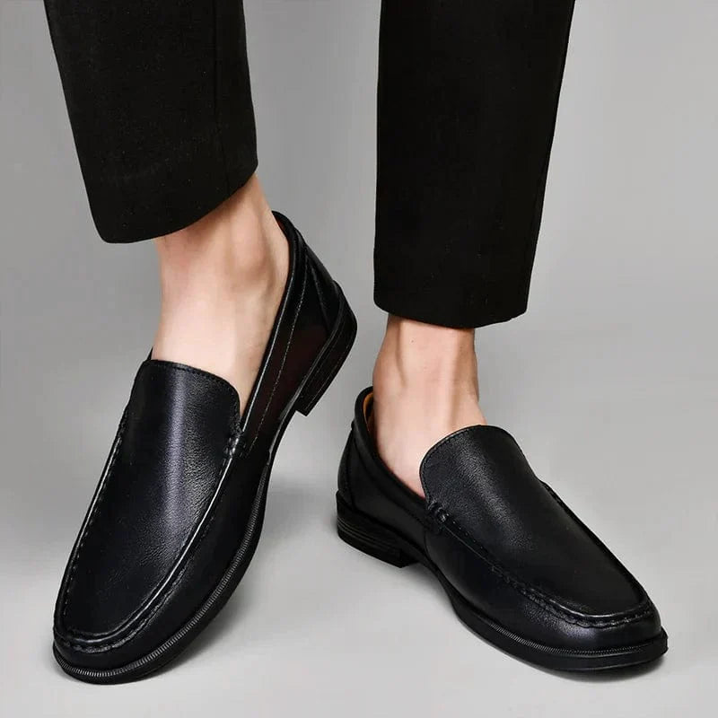 Victor|Mocassins en cuir véritable