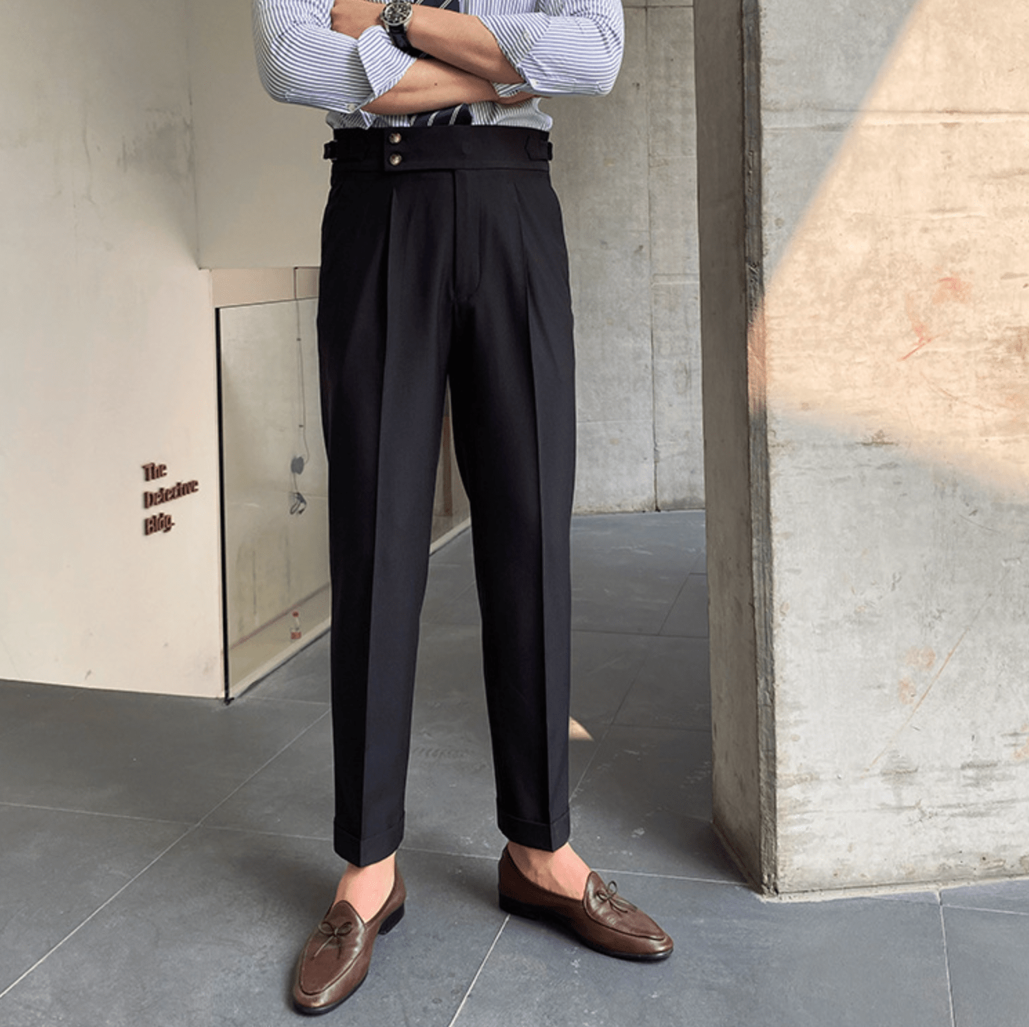 Pantalon Raffiné Élégant Taille Haute