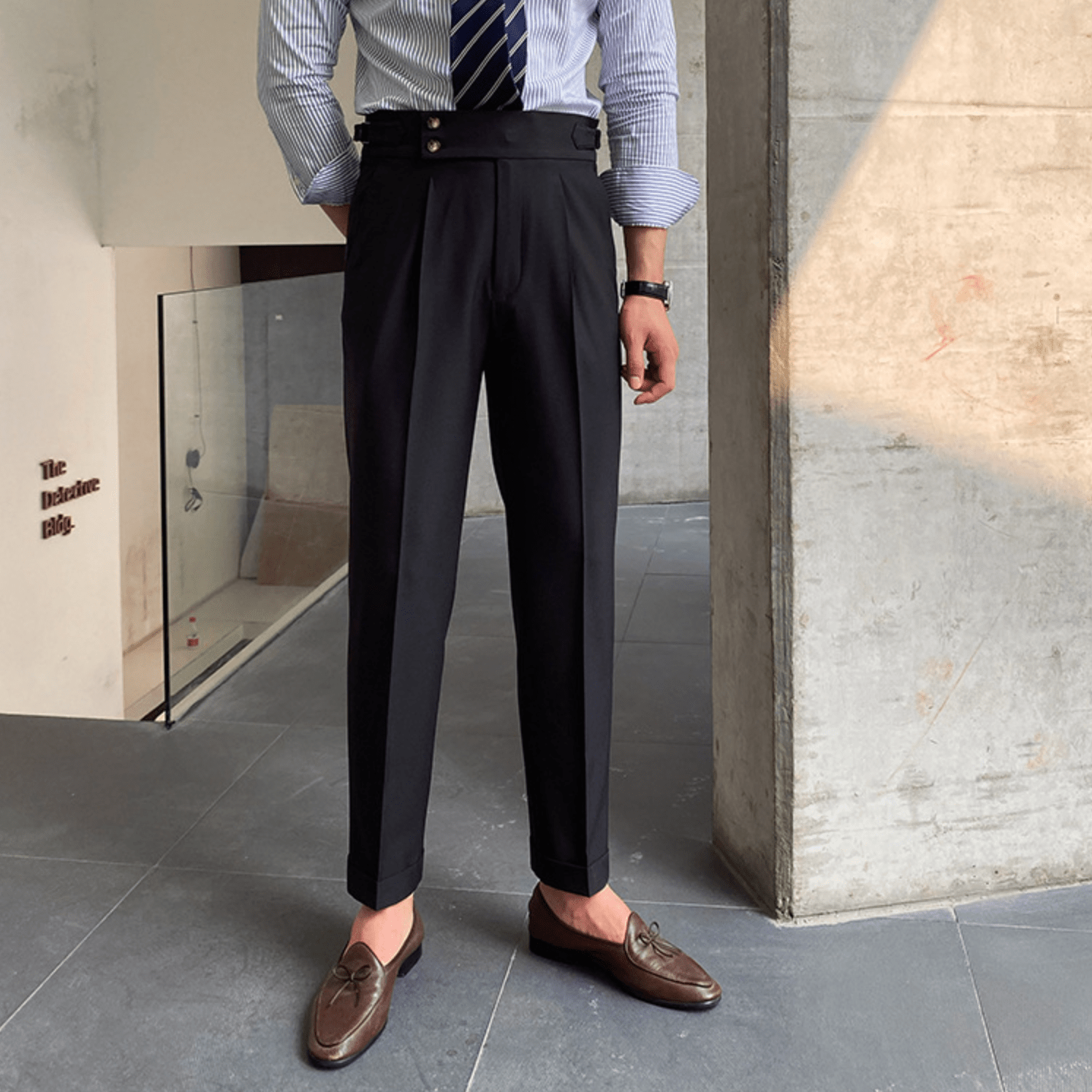 Pantalon Raffiné Élégant Taille Haute