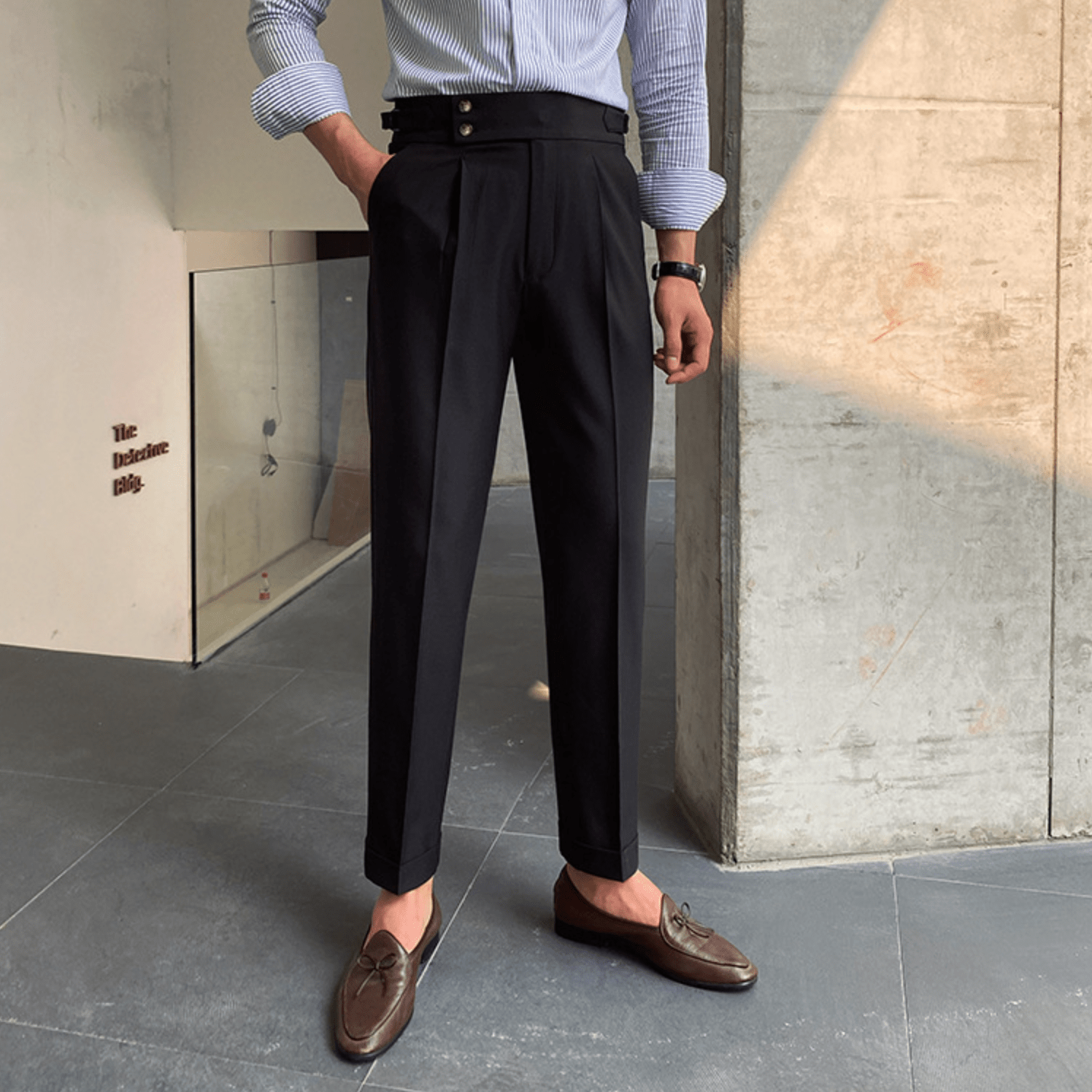 Pantalon Raffiné Élégant Taille Haute