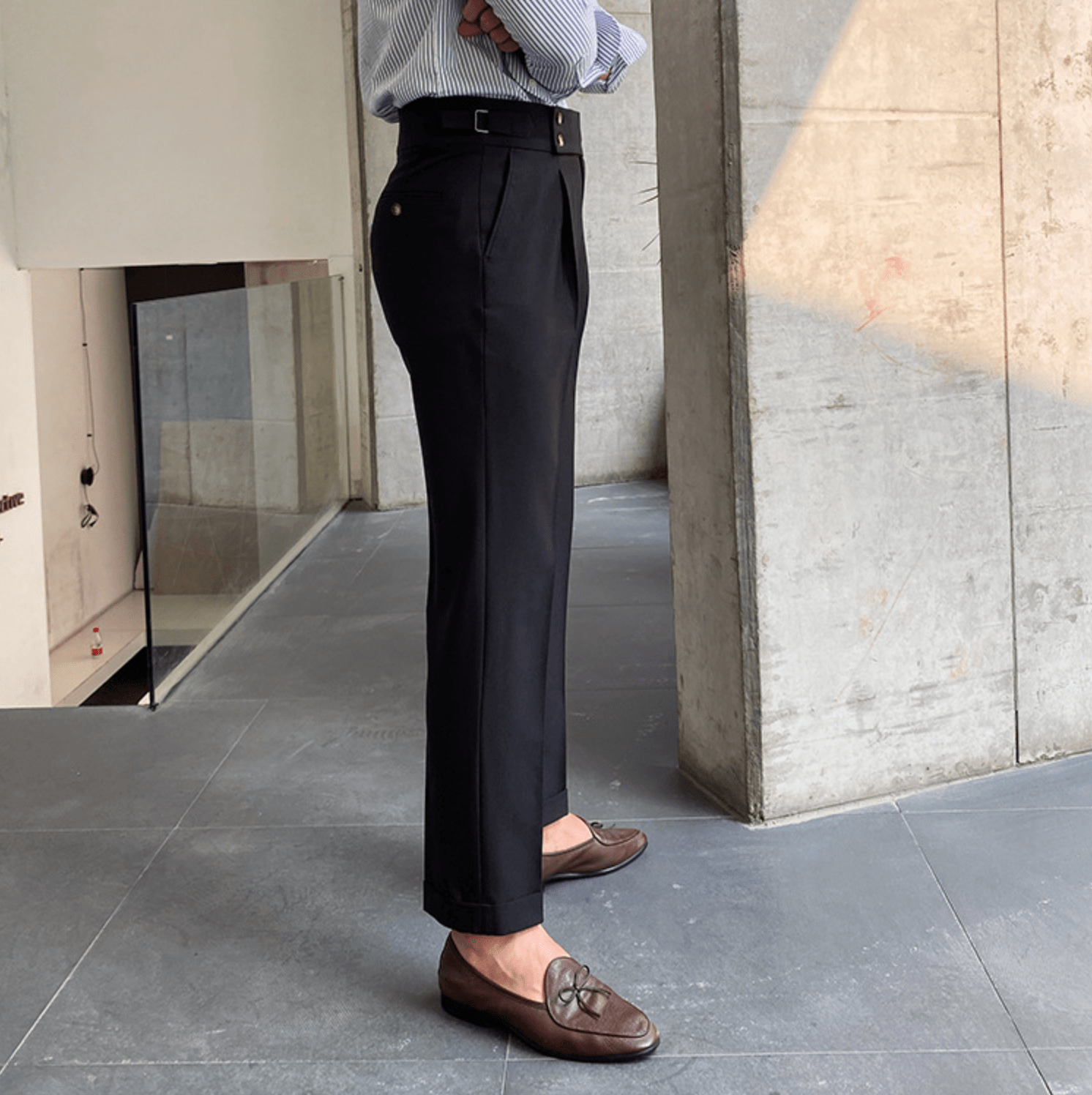 Pantalon Raffiné Élégant Taille Haute