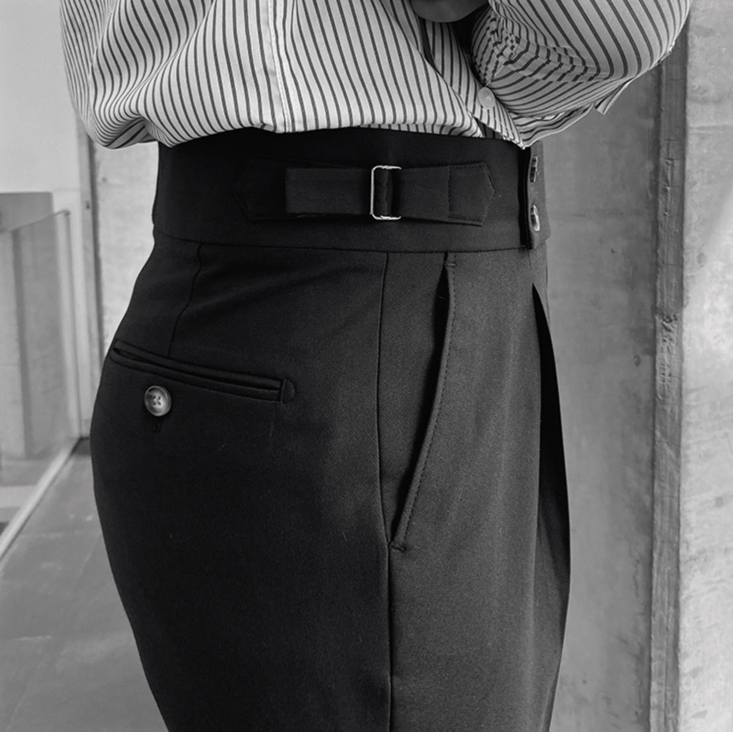Pantalon Raffiné Élégant Taille Haute