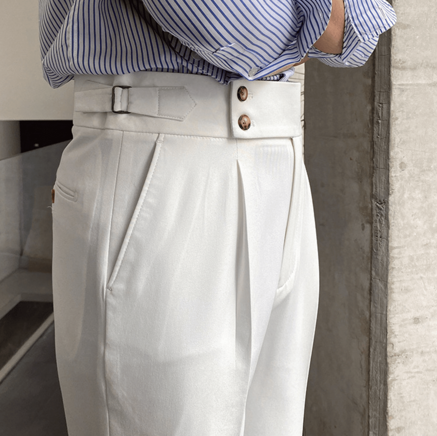 Pantalon Raffiné Élégant Taille Haute