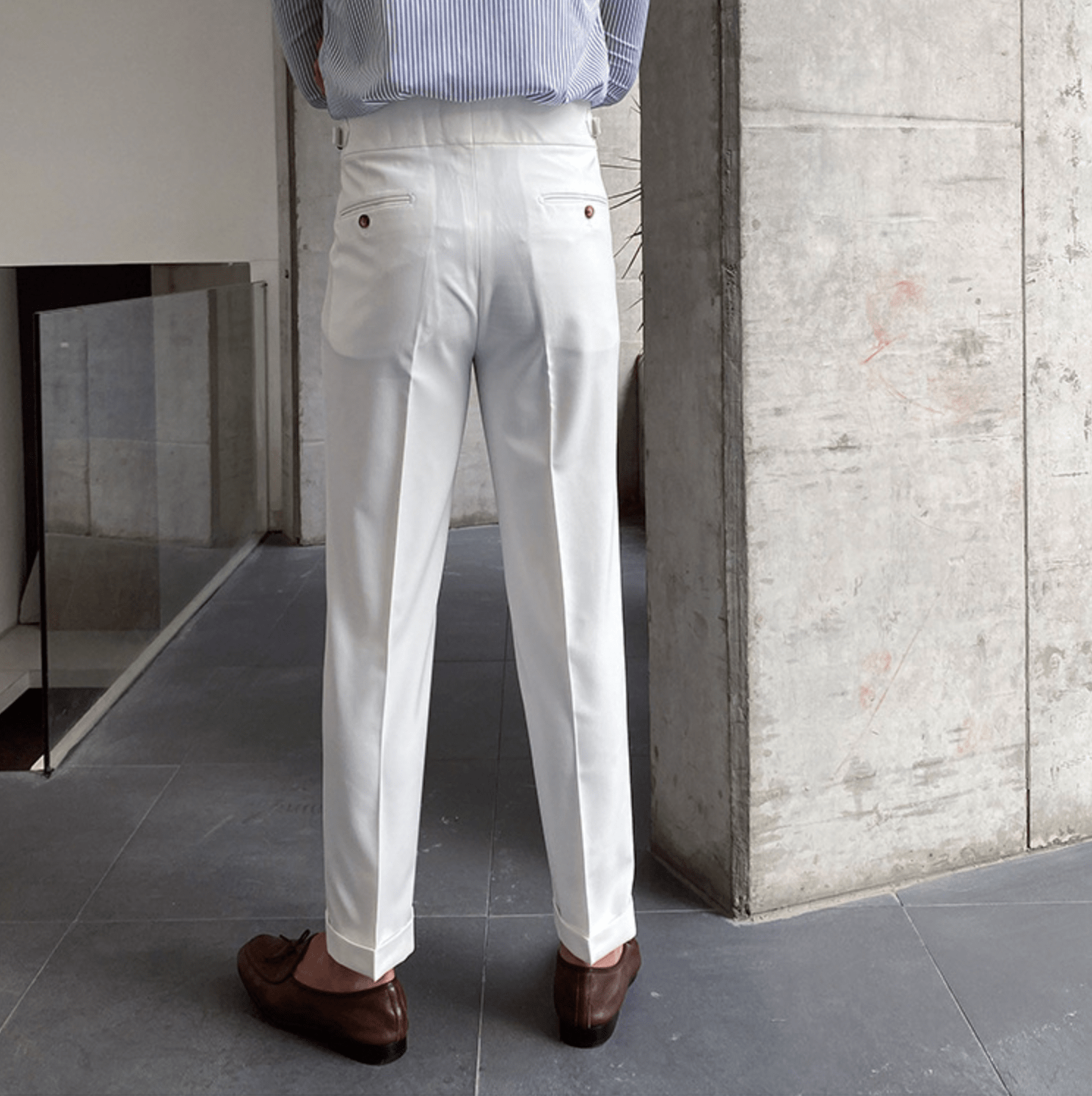 Pantalon Raffiné Élégant Taille Haute