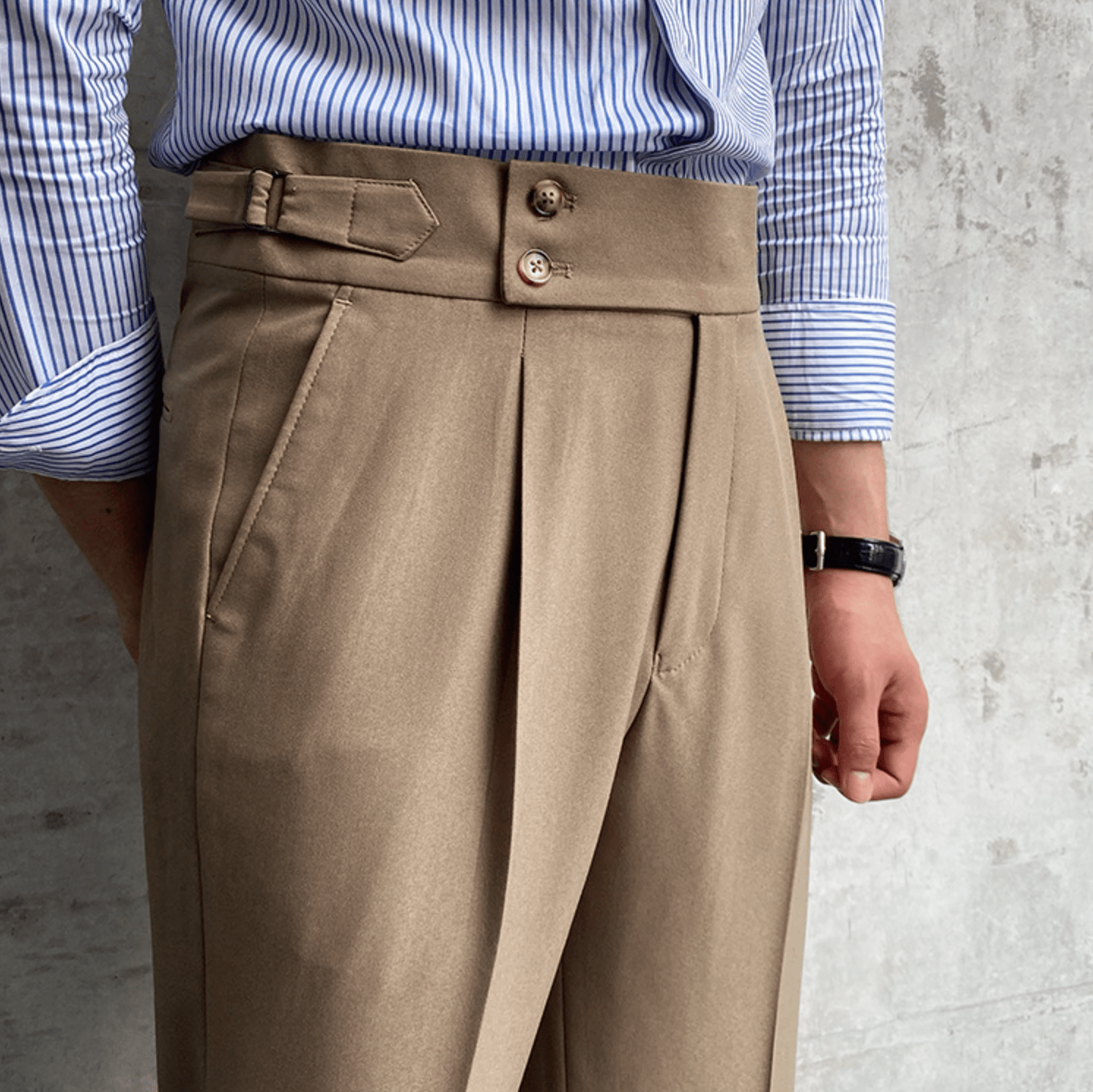 Pantalon Raffiné Élégant Taille Haute