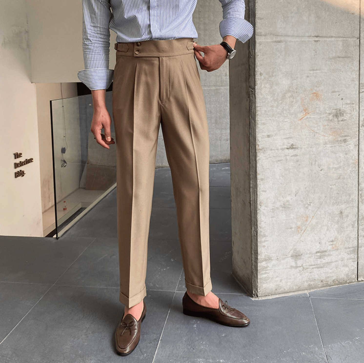 Pantalon Raffiné Élégant Taille Haute