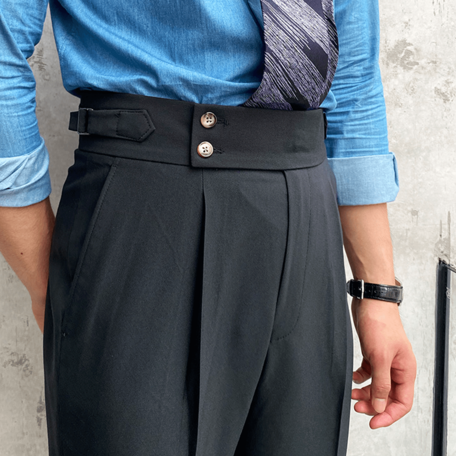 Pantalon Raffiné Élégant Taille Haute
