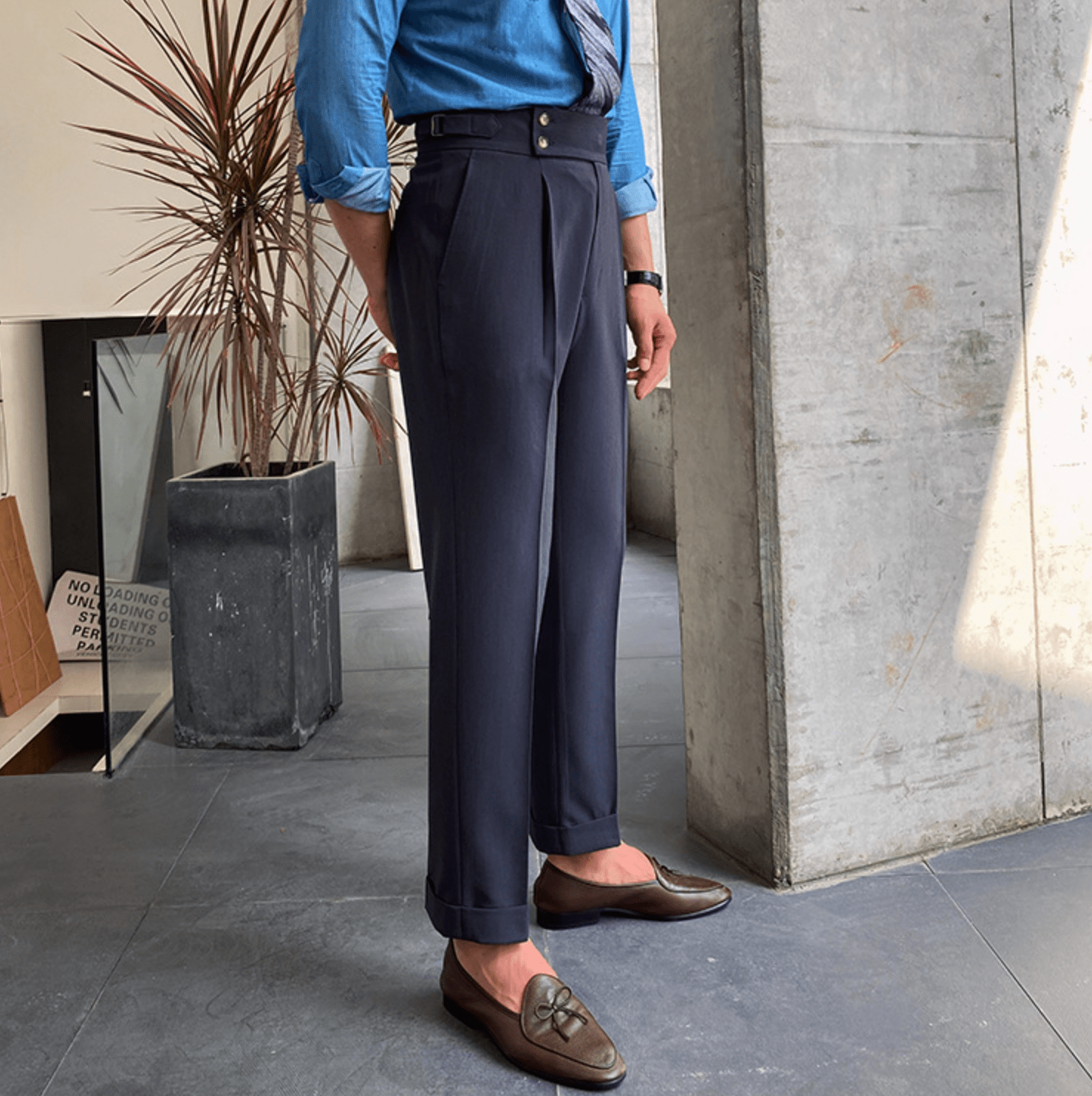Pantalon Raffiné Élégant Taille Haute