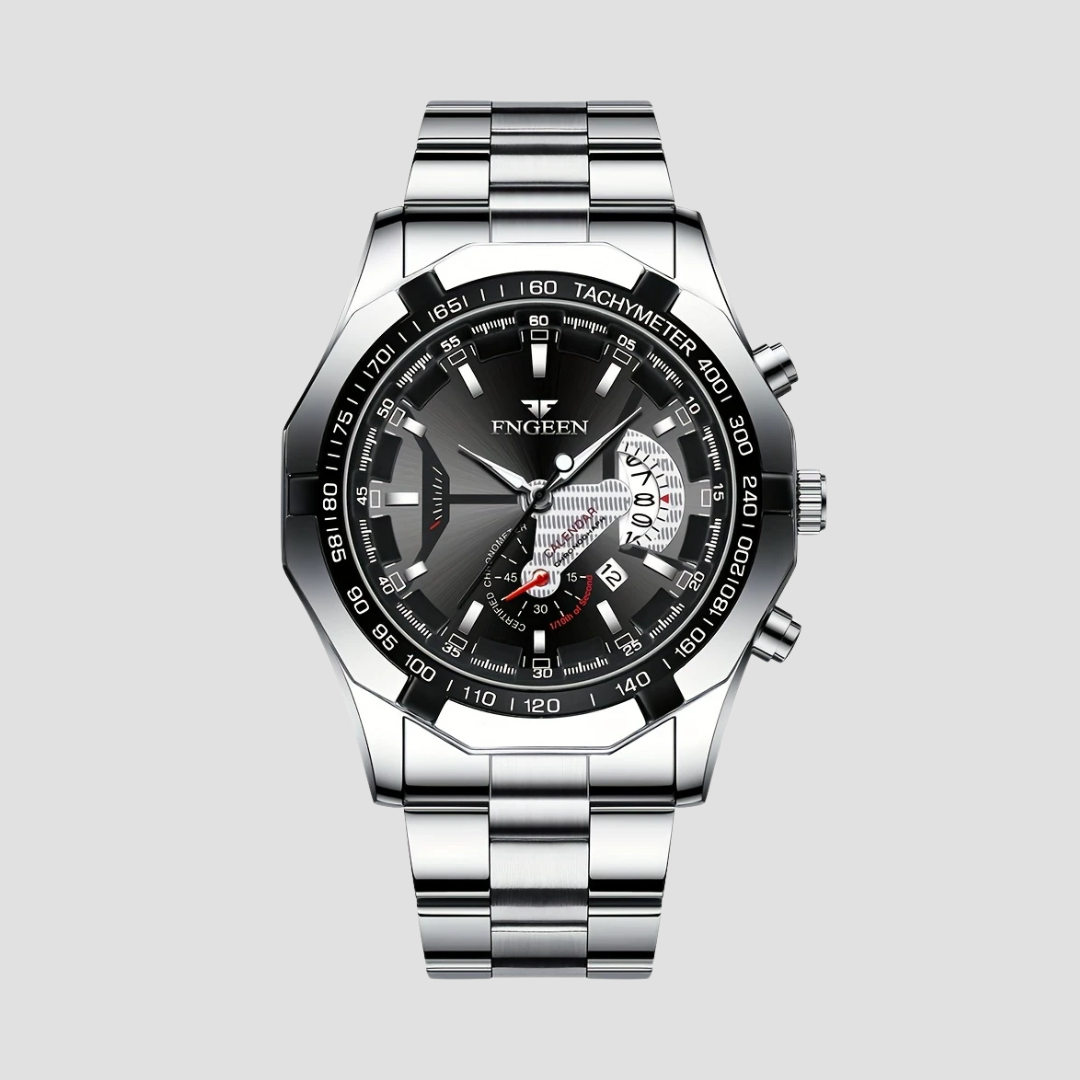 Louis | Homme Montre 44 mm Étanche avec Date