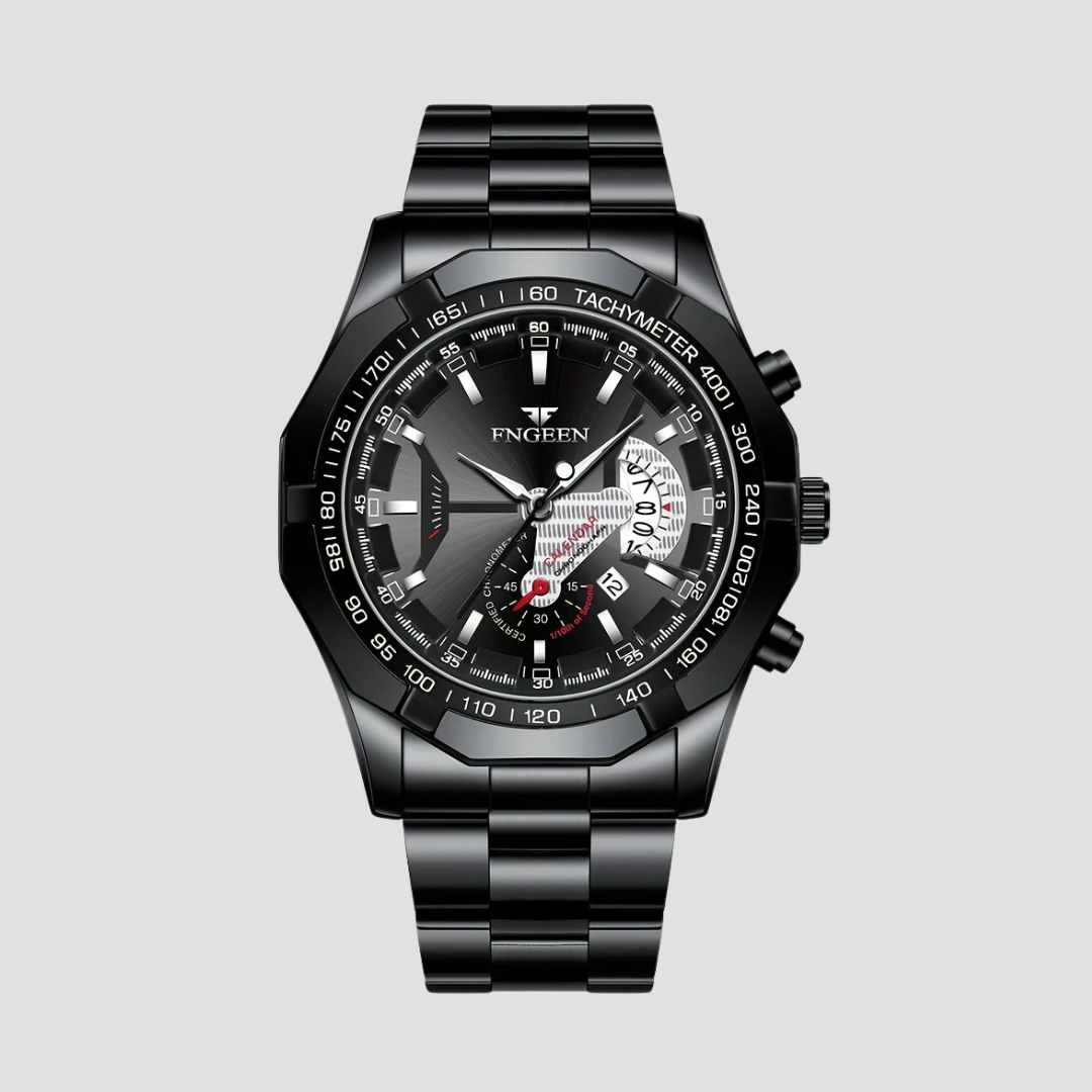 Louis | Homme Montre 44 mm Étanche avec Date