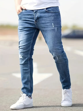 Alex｜Jean slim extensible pour homme - Style déchiré