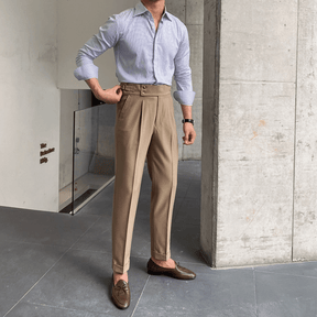 Pantalon Raffiné Élégant Taille Haute