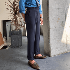 Pantalon Raffiné Élégant Taille Haute