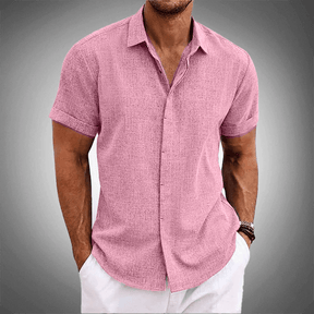 Camisa Manga Curta OLIVER de Linho 100% (LEVE 2 E PAGUE SOMENTE 1 )