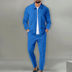 Ensemble 2 Pièces Zippé – Veste + Pantalon Homme