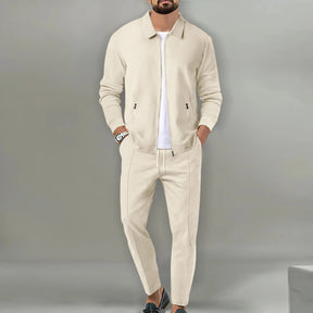 Ensemble 2 Pièces Zippé – Veste + Pantalon Homme