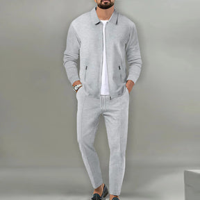 Ensemble 2 Pièces Zippé – Veste + Pantalon Homme