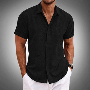 Camisa Manga Curta OLIVER de Linho 100% (LEVE 2 E PAGUE SOMENTE 1 )
