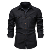 Chemise en denim de coton Avantea